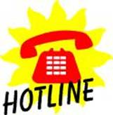 Emergency hotline graphic